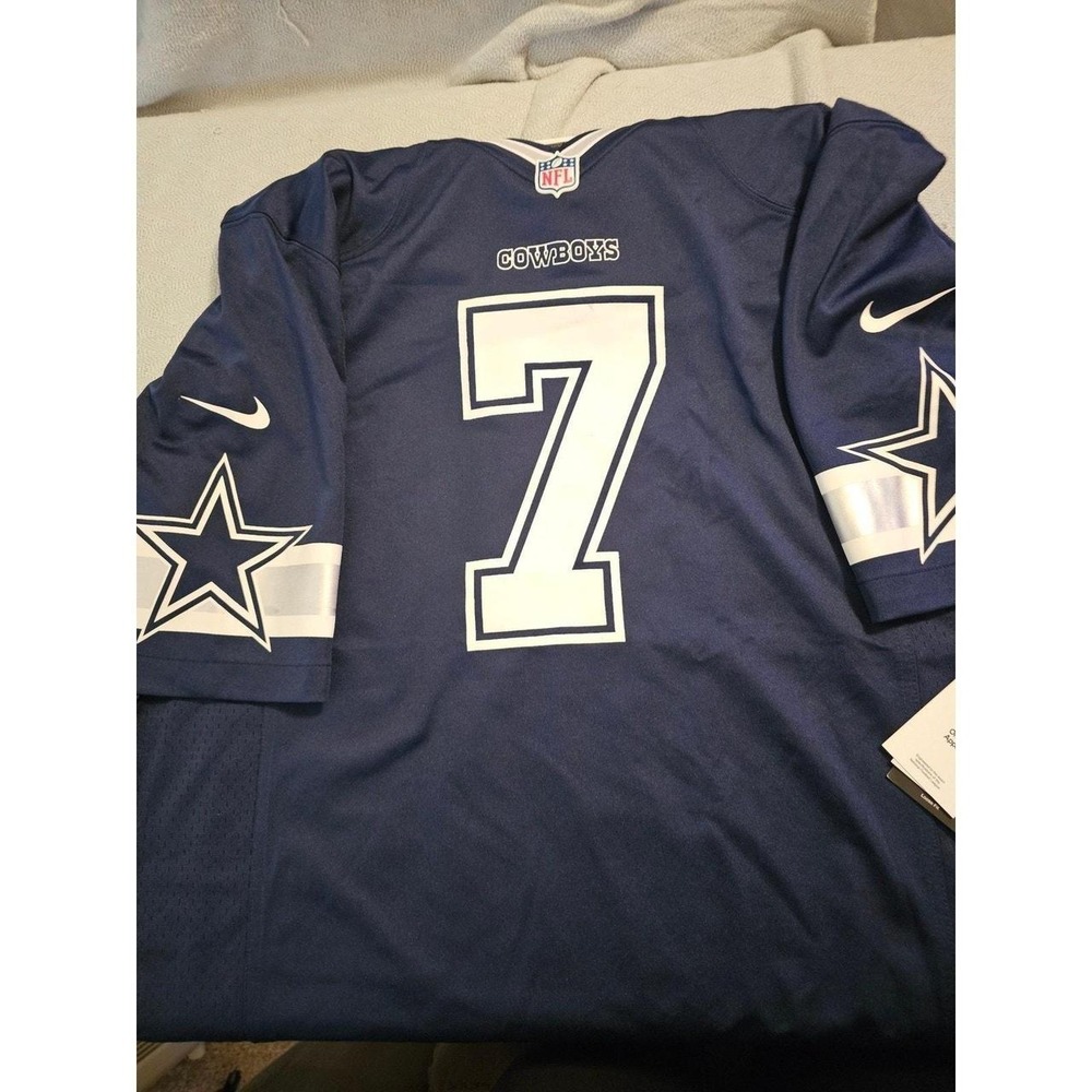 Nike Dallas Cowboys Trevon Diggs 7 Jersey Mens Navy Blue NFL Football Large